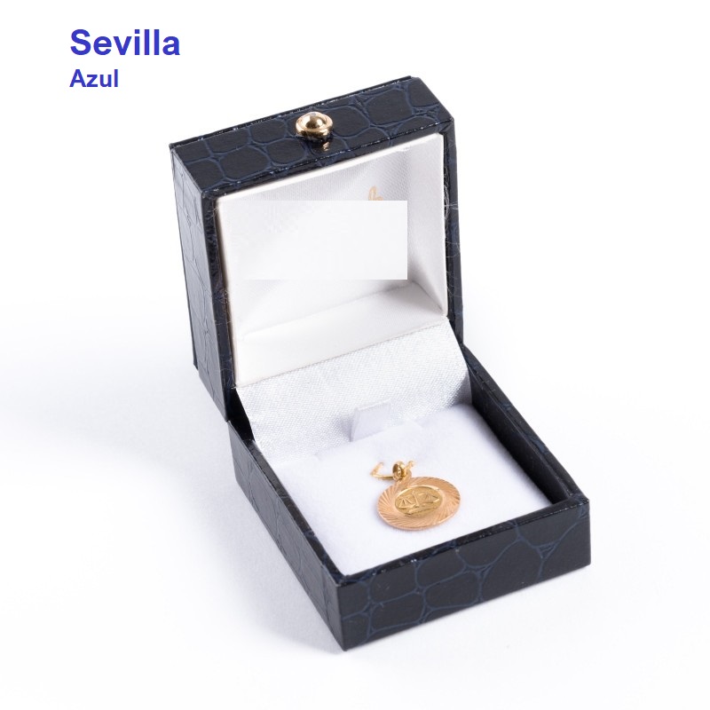 Estuche Sevilla Medalla gancho 46x52x30 mm.